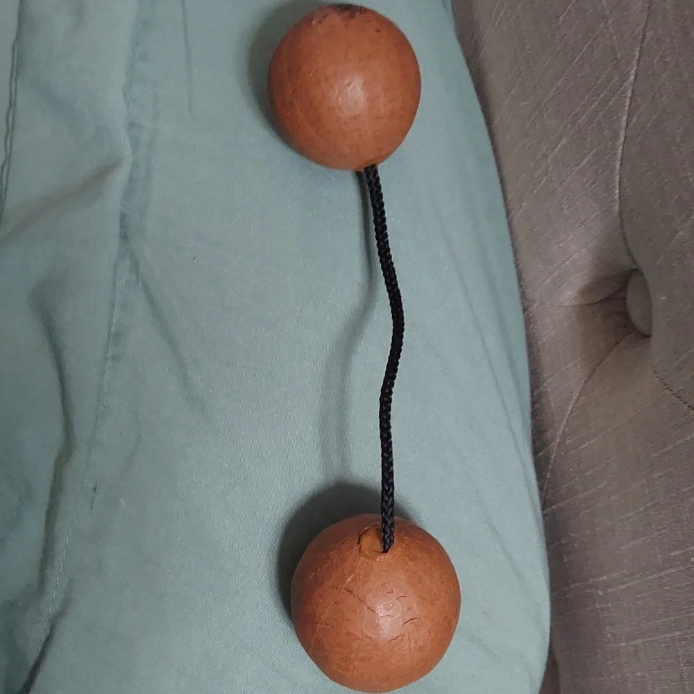 Authentic Handcrafted Aslatua Gourd Percussion Instrument Toy Art Africa Ghana